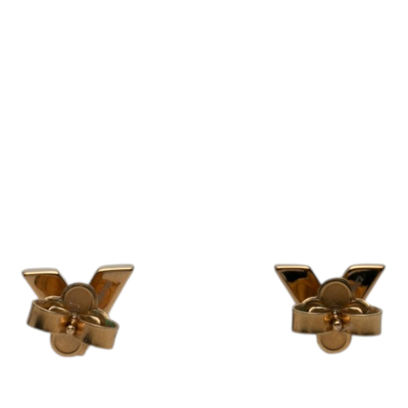 Gold Plated Essential V Stud Earrings - Image 2