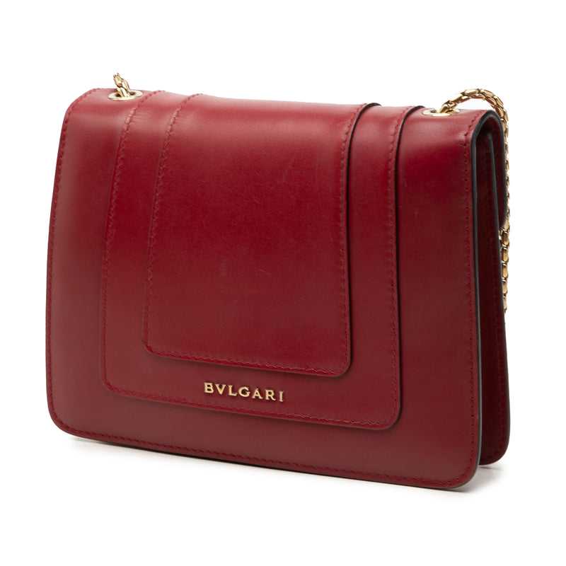 Small Leather Square Serpenti Forever Chain Crossbody - Image 2