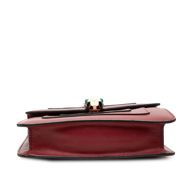 Small Leather Square Serpenti Forever Chain Crossbody - Image 3