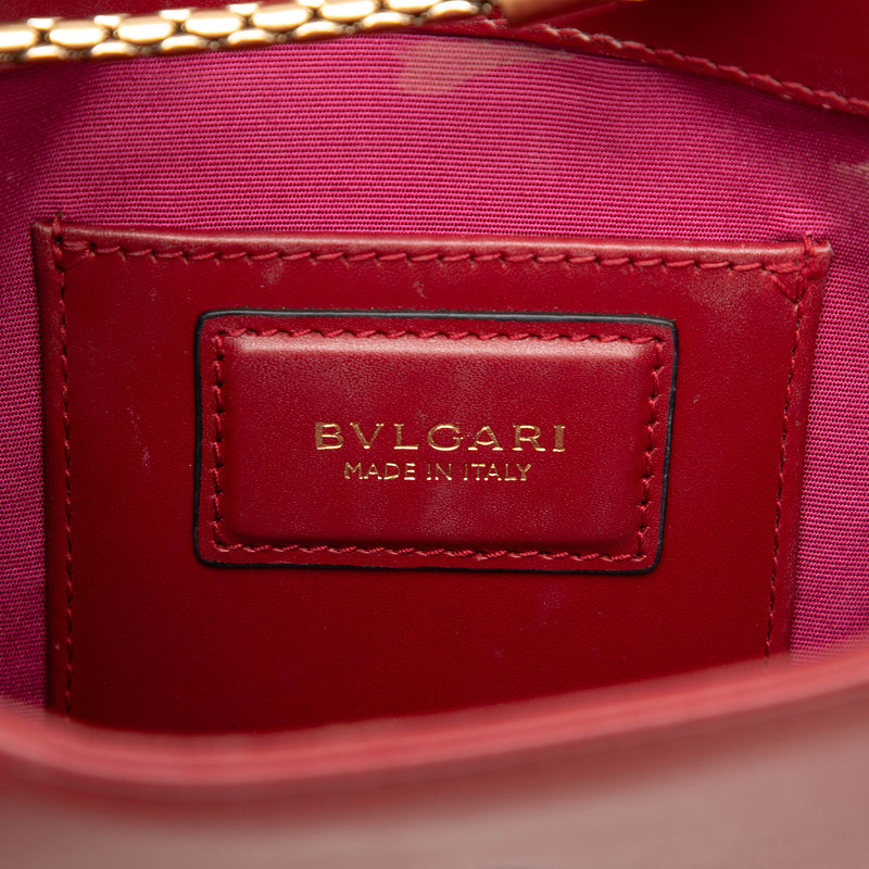 Small Leather Square Serpenti Forever Chain Crossbody - Image 5