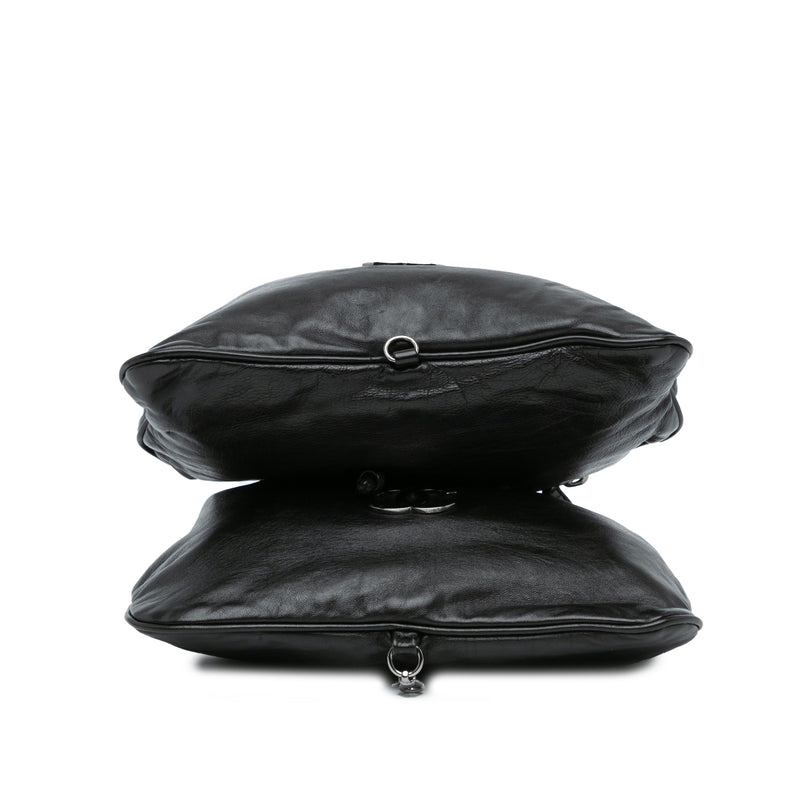 CC Calfskin Dual Twin Chain Handbag - Image 3