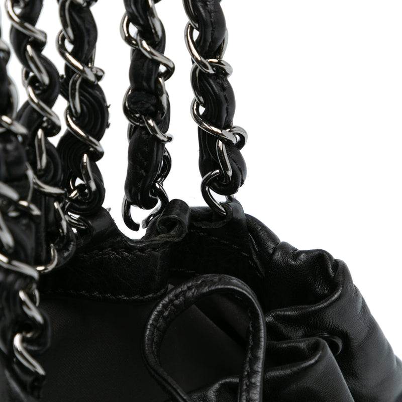 CC Calfskin Dual Twin Chain Handbag - Image 8