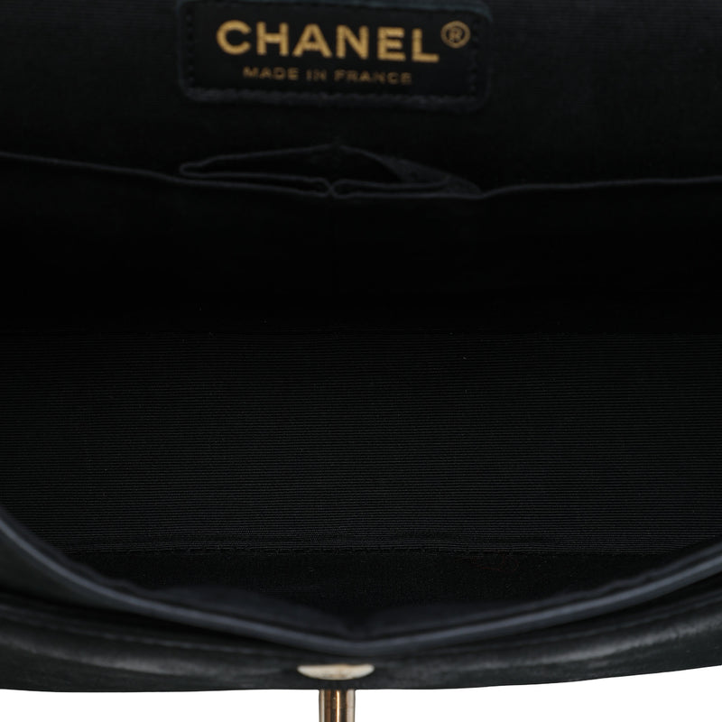 Medium Classic Bicolor Caviar and Iridescent Calfskin Double Flap - Image 4