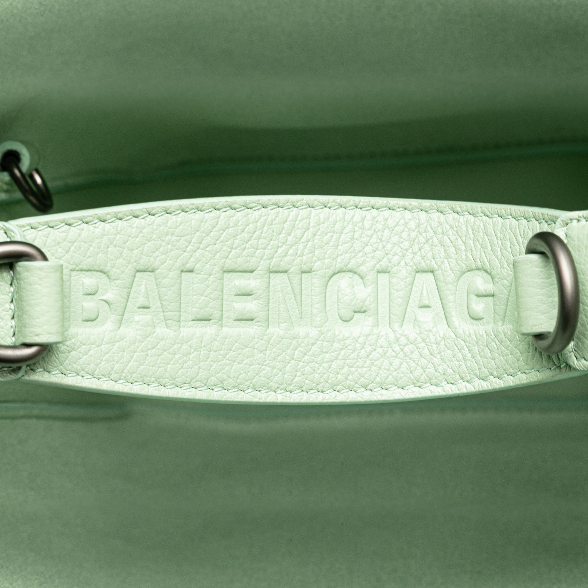 Pebbled Calfskin Tool 2.0 North South XS Tote - Image 9