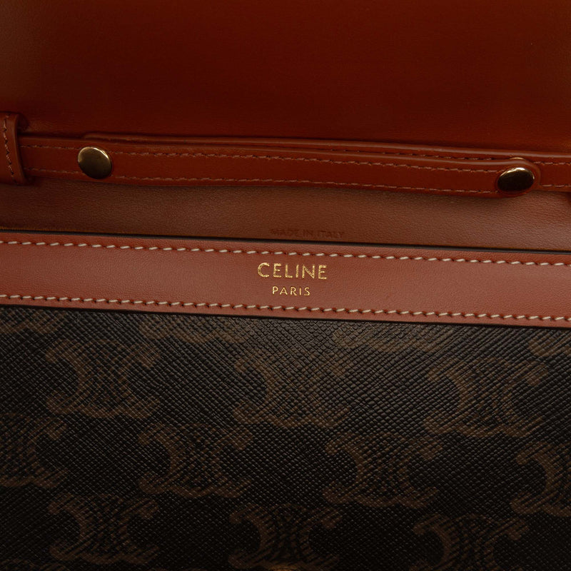 Triomphe Coated Canvas Margo Wallet on Chain - Image 5