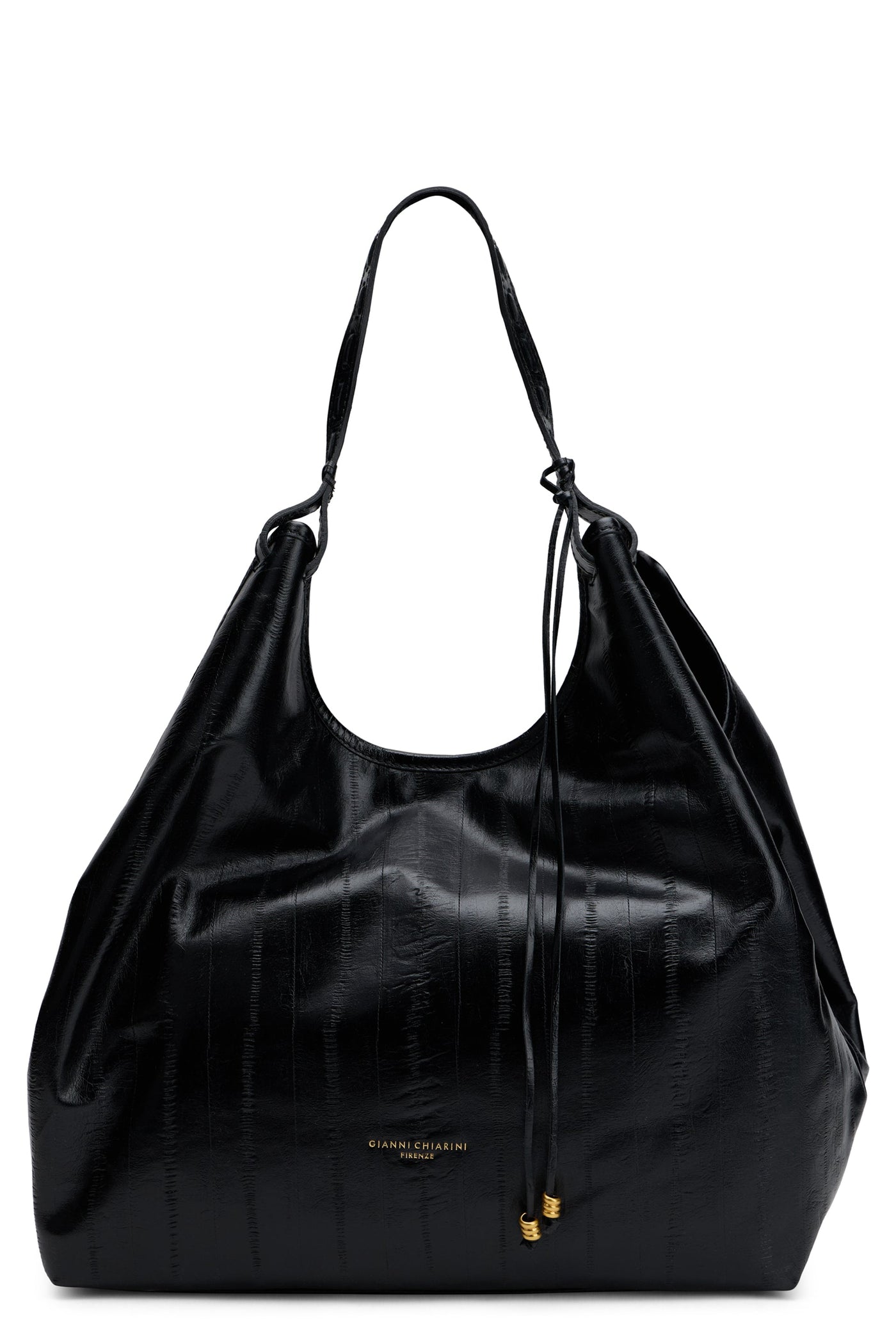 Gianni Chiarini Calfskin Hobo Bag — Black
