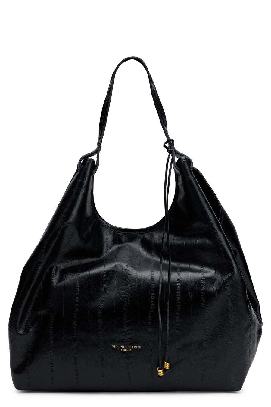 Gianni Chiarini Calfskin Hobo Bag — Black