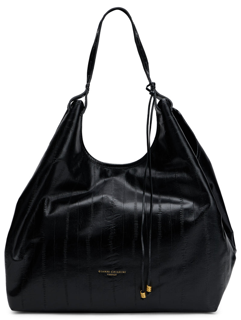 Gianni Chiarini Calfskin Hobo Bag — Black