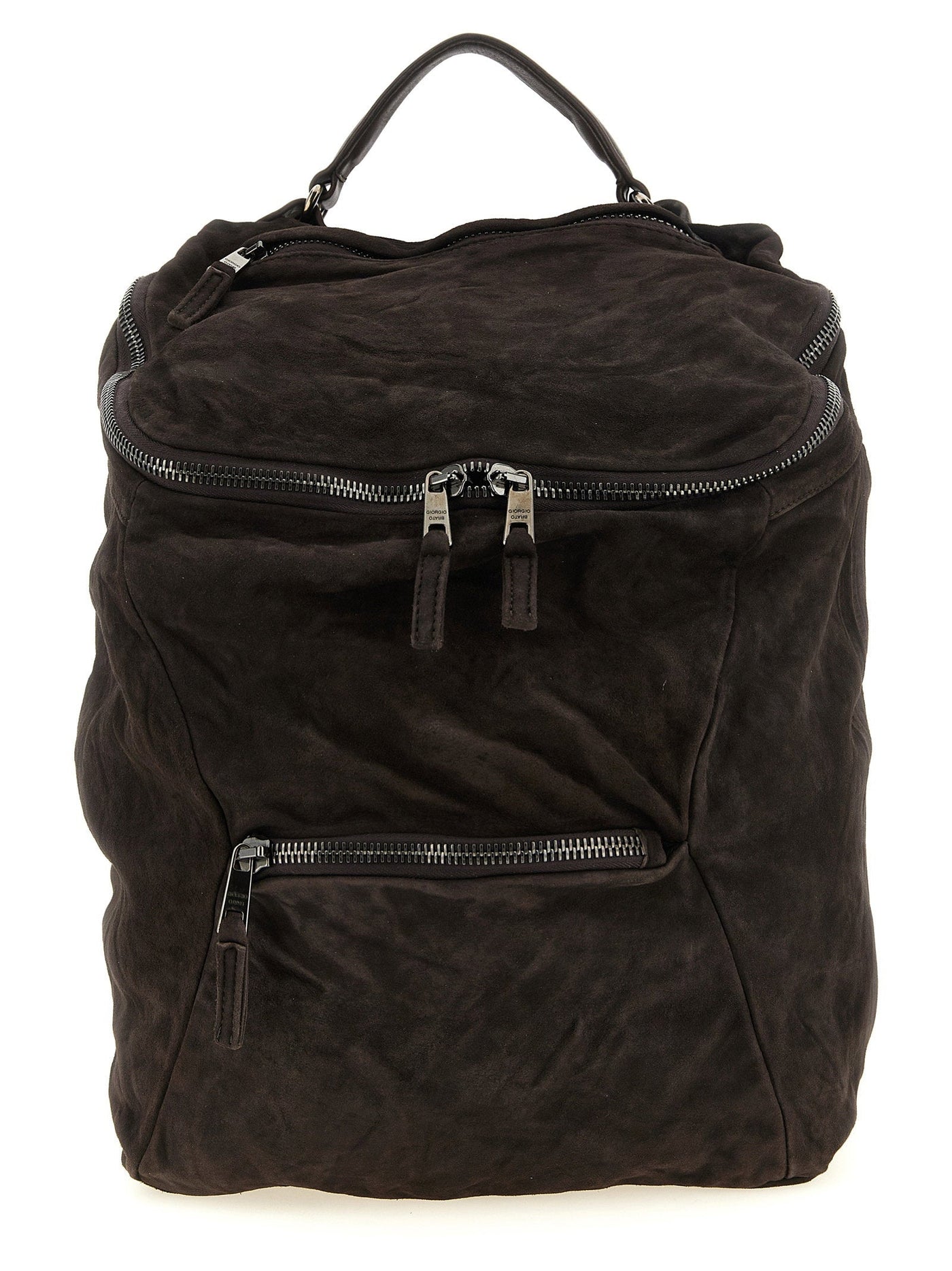 Giorgio Brato Vegetable-Tanned Lambskin Backpack — Brown Vegetable Tanned