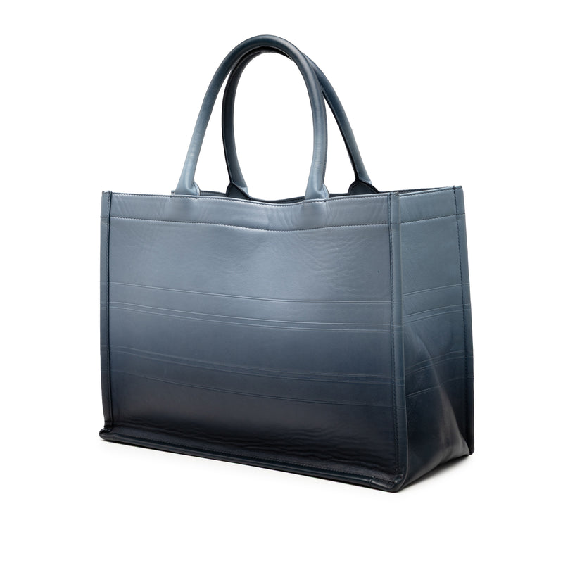 Medium Ombre Embossed Leather Book Tote - Image 2