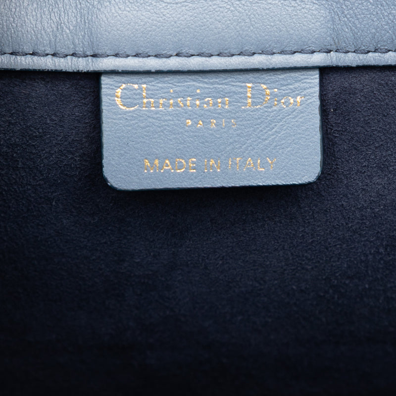 Medium Ombre Embossed Leather Book Tote - Image 5