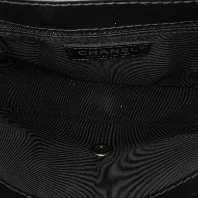 CC Tweed and Shearling Single Flap - Image 4
