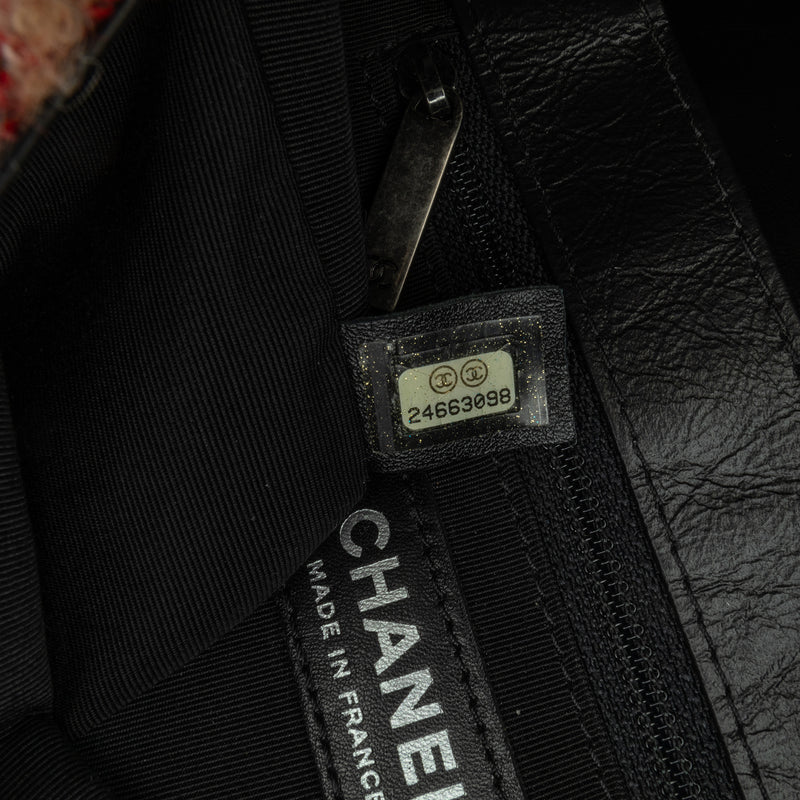 CC Tweed and Shearling Single Flap - Image 6
