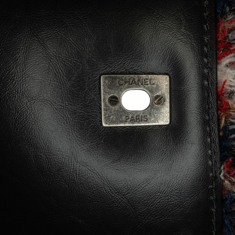 CC Tweed and Shearling Single Flap - Image 7