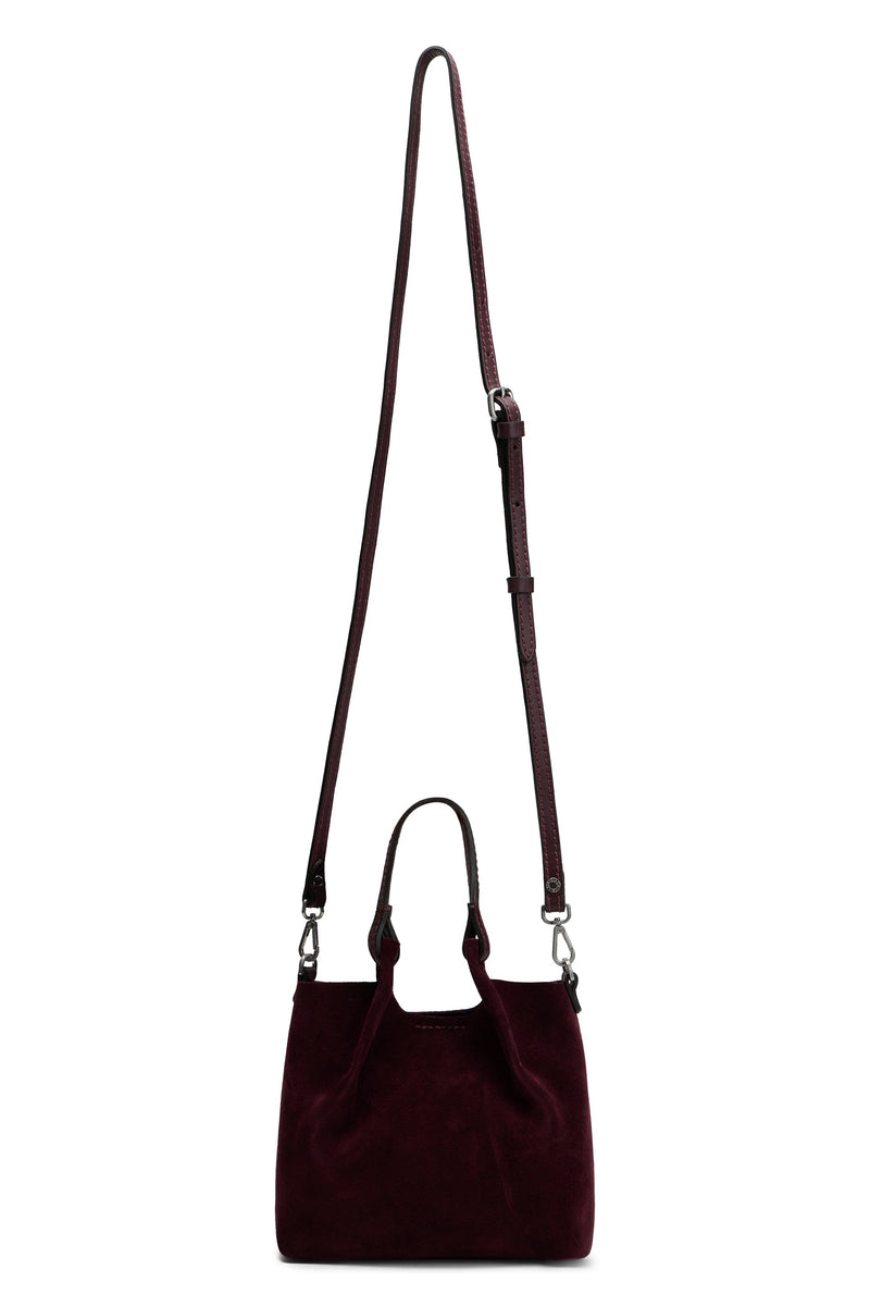 Gianni Chiarini Calfskin Shoulder Bag — Burgundy