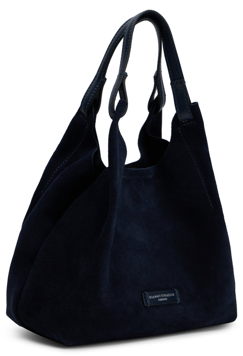 Gianni Chiarini Calfskin Tote Bag — Navy