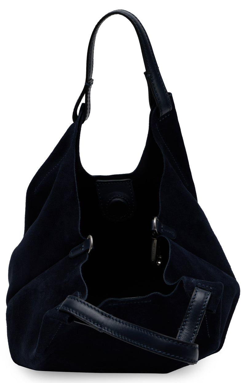 Gianni Chiarini Calfskin Tote Bag — Navy