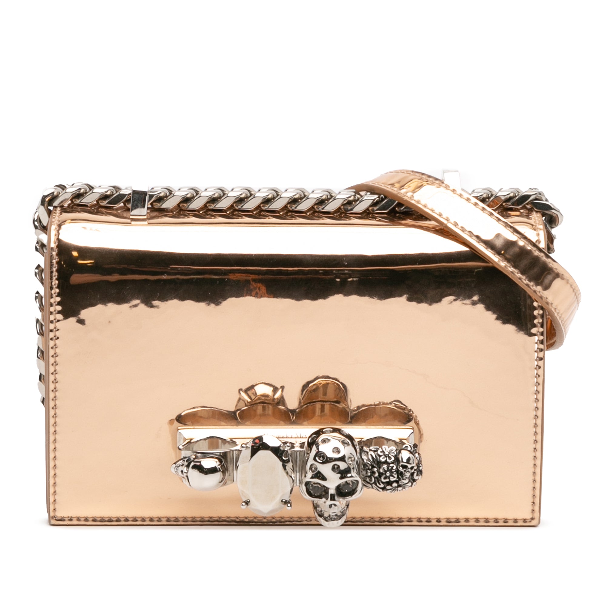 Mini Metallic Calfskin Jewelled Crossbody - Image 1