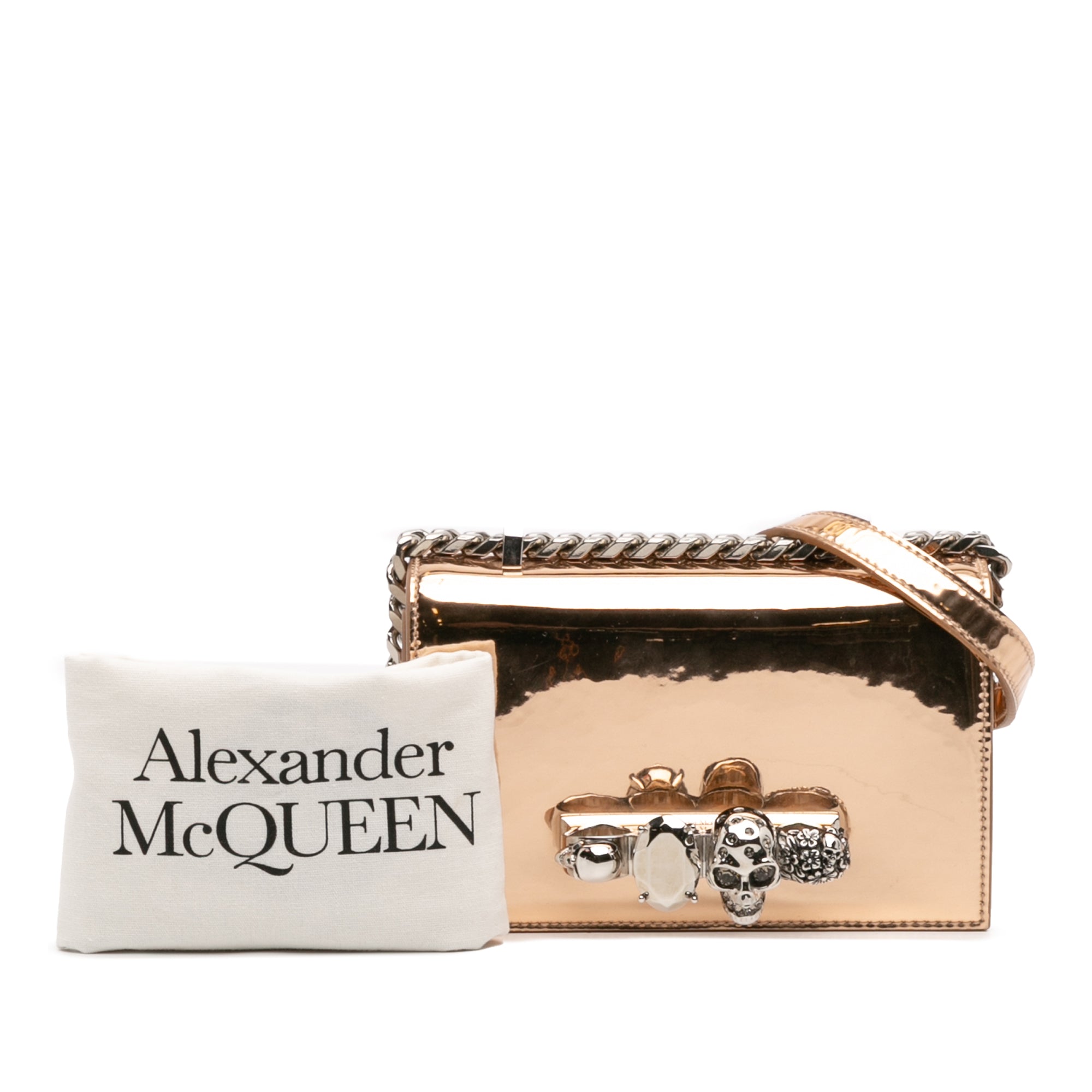 Mini Metallic Calfskin Jewelled Crossbody - Image 13