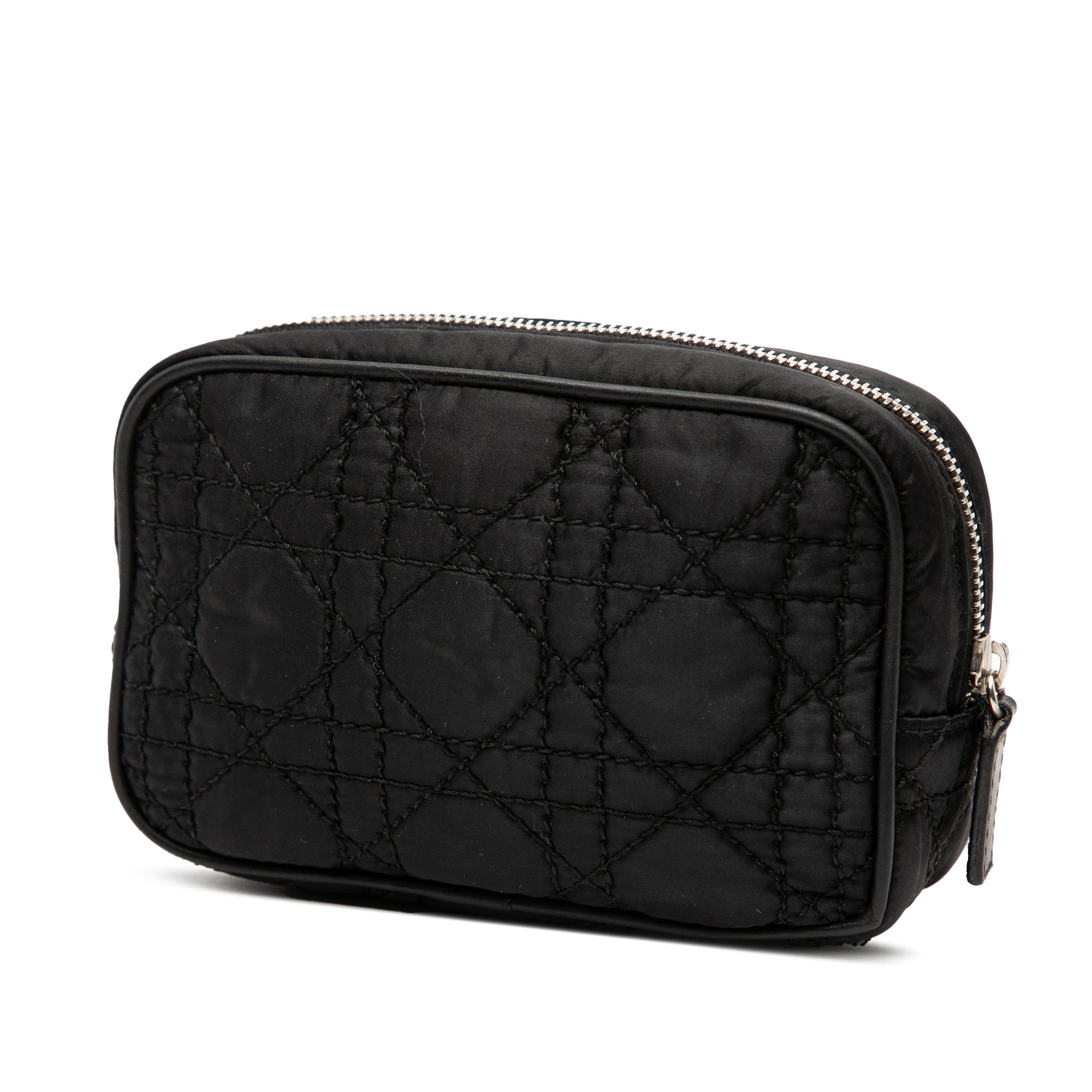 Nylon Cannage Charm Trousse Cosmetic Bag - Image 2