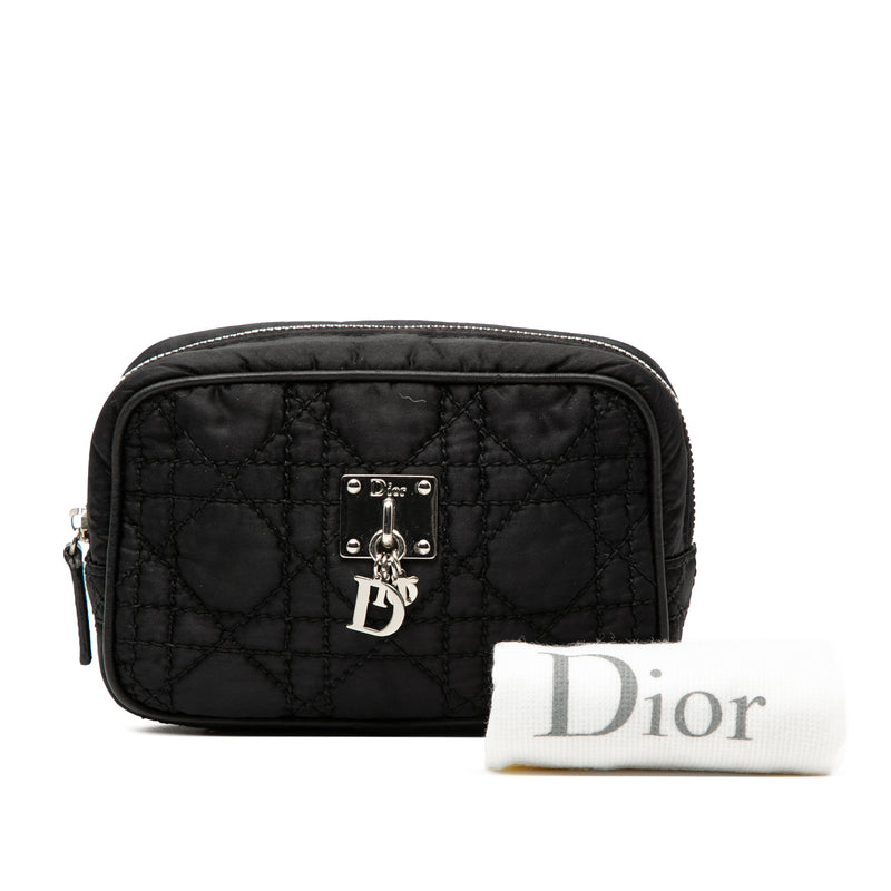 Nylon Cannage Charm Trousse Cosmetic Bag - Image 8