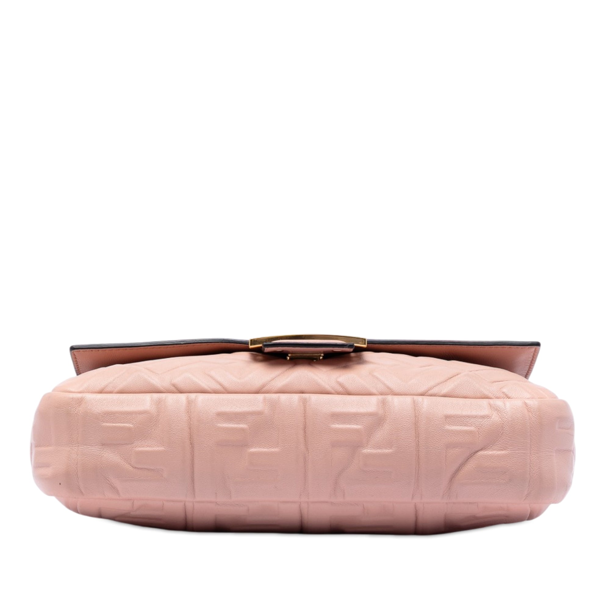 Zucca Embossed Leather Baguette Satchel - Image 3