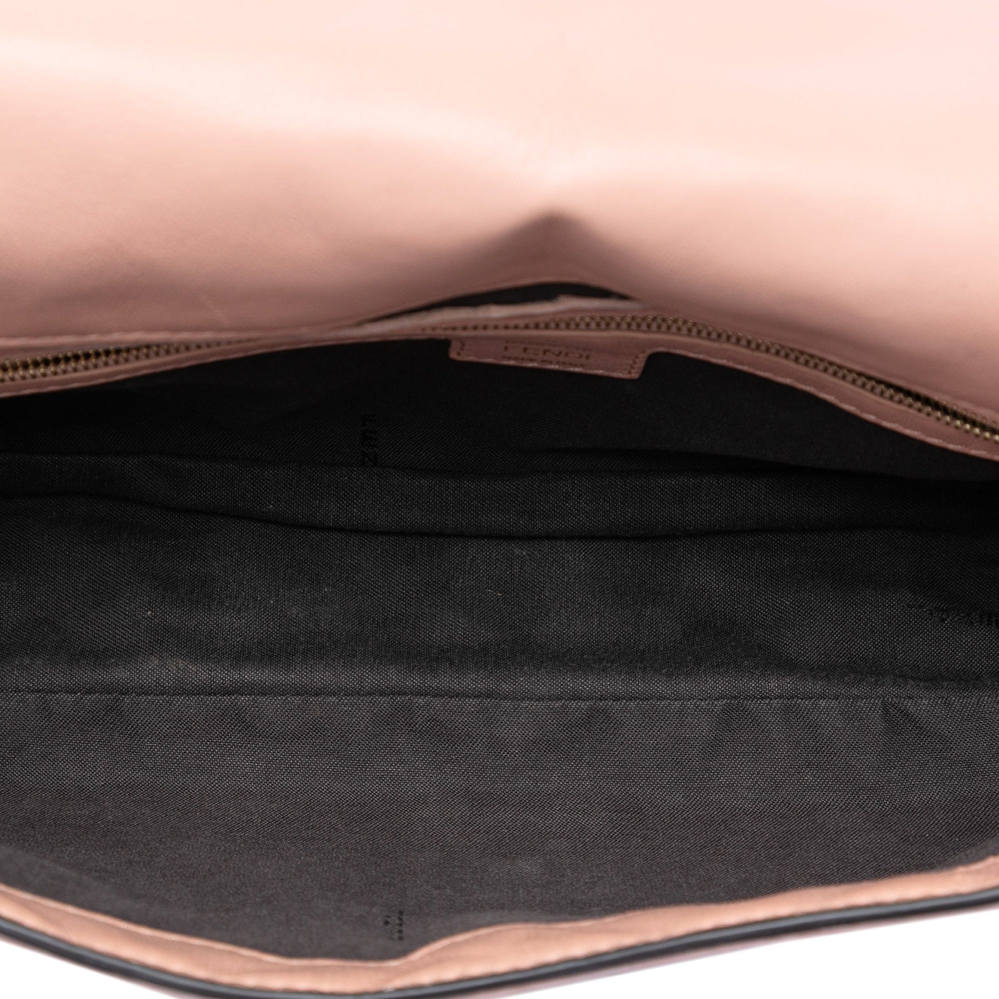 Zucca Embossed Leather Baguette Satchel - Image 4