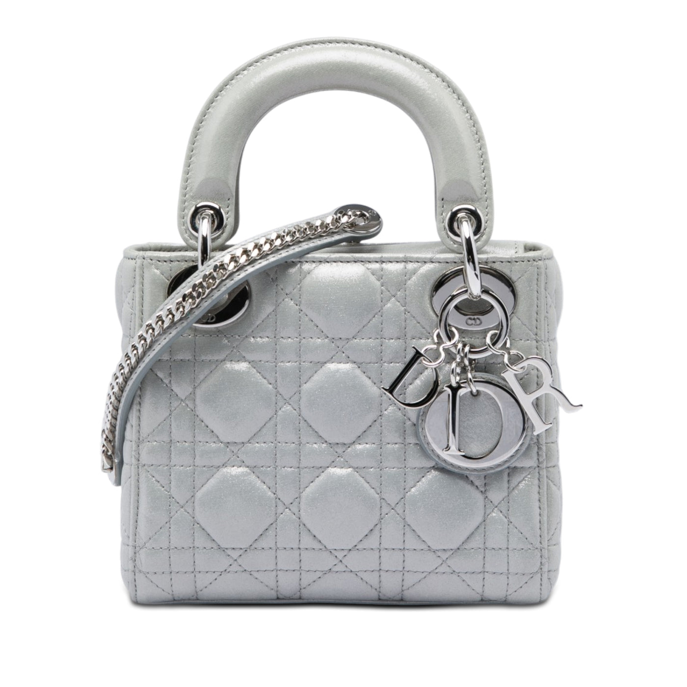 Mini Iridescent Lambskin Cannage Lady Dior - Image 1
