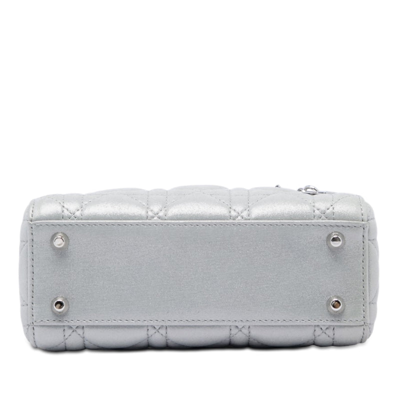 Mini Iridescent Lambskin Cannage Lady Dior - Image 3