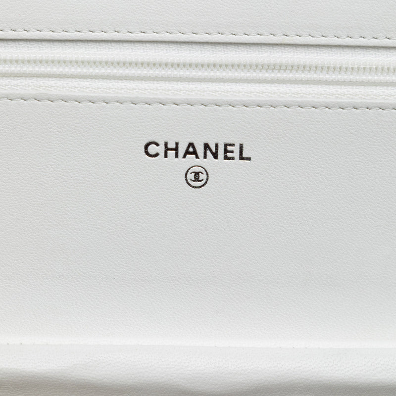 CC Coated Tweed Wallet On Chain - Image 5