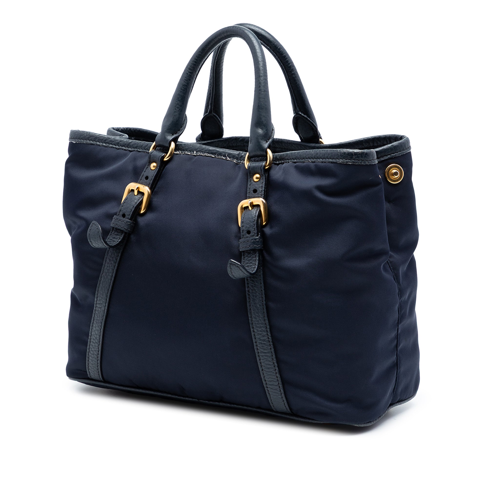 Vitello Daino Trimmed Tessuto Satchel - Image 2