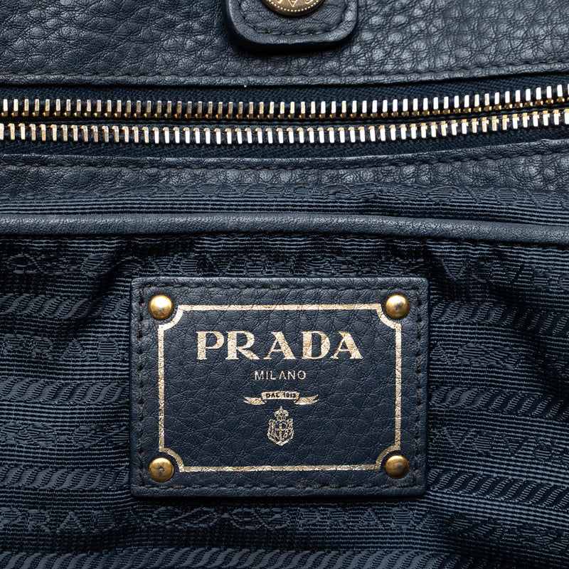 Vitello Daino Trimmed Tessuto Satchel - Image 5