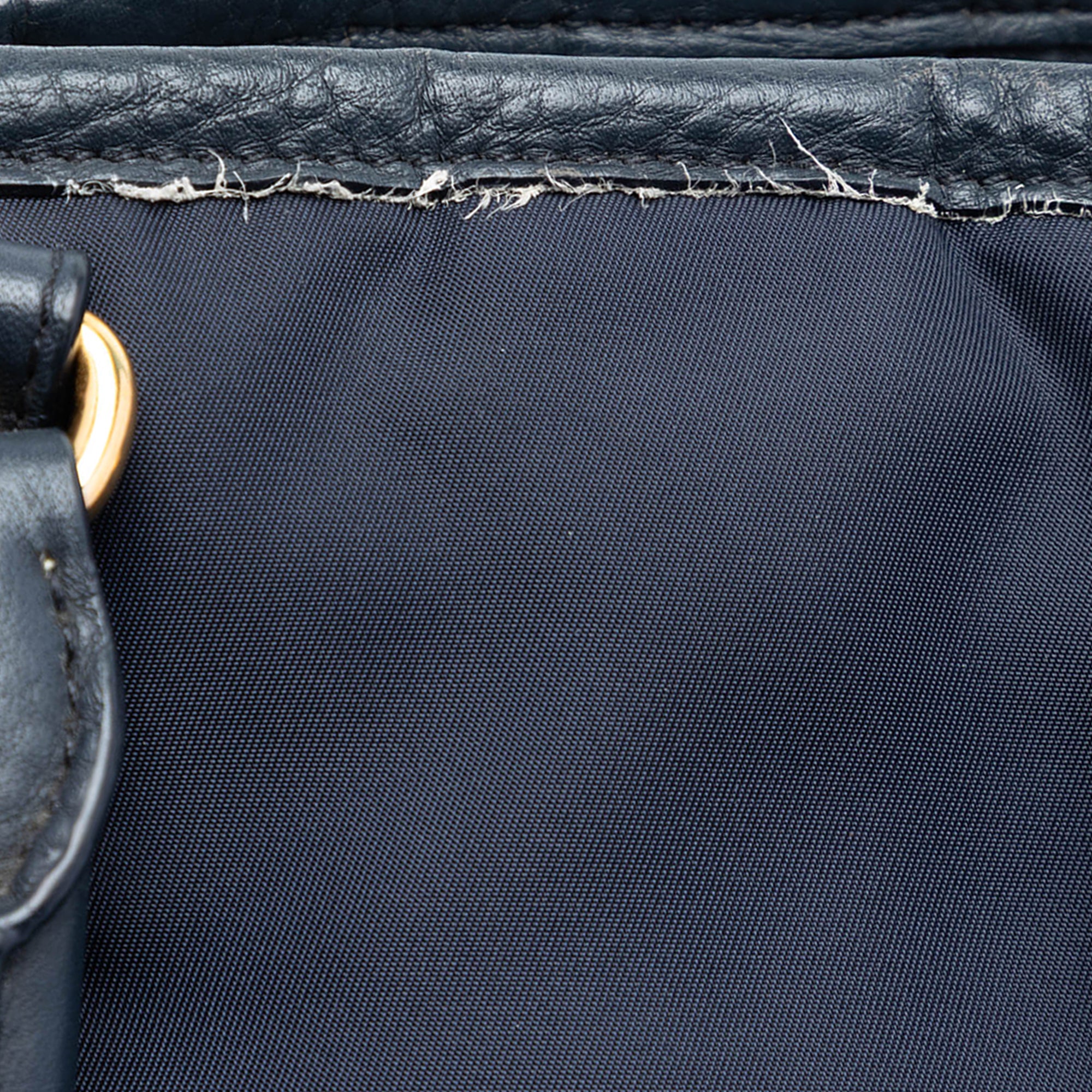 Vitello Daino Trimmed Tessuto Satchel - Image 6