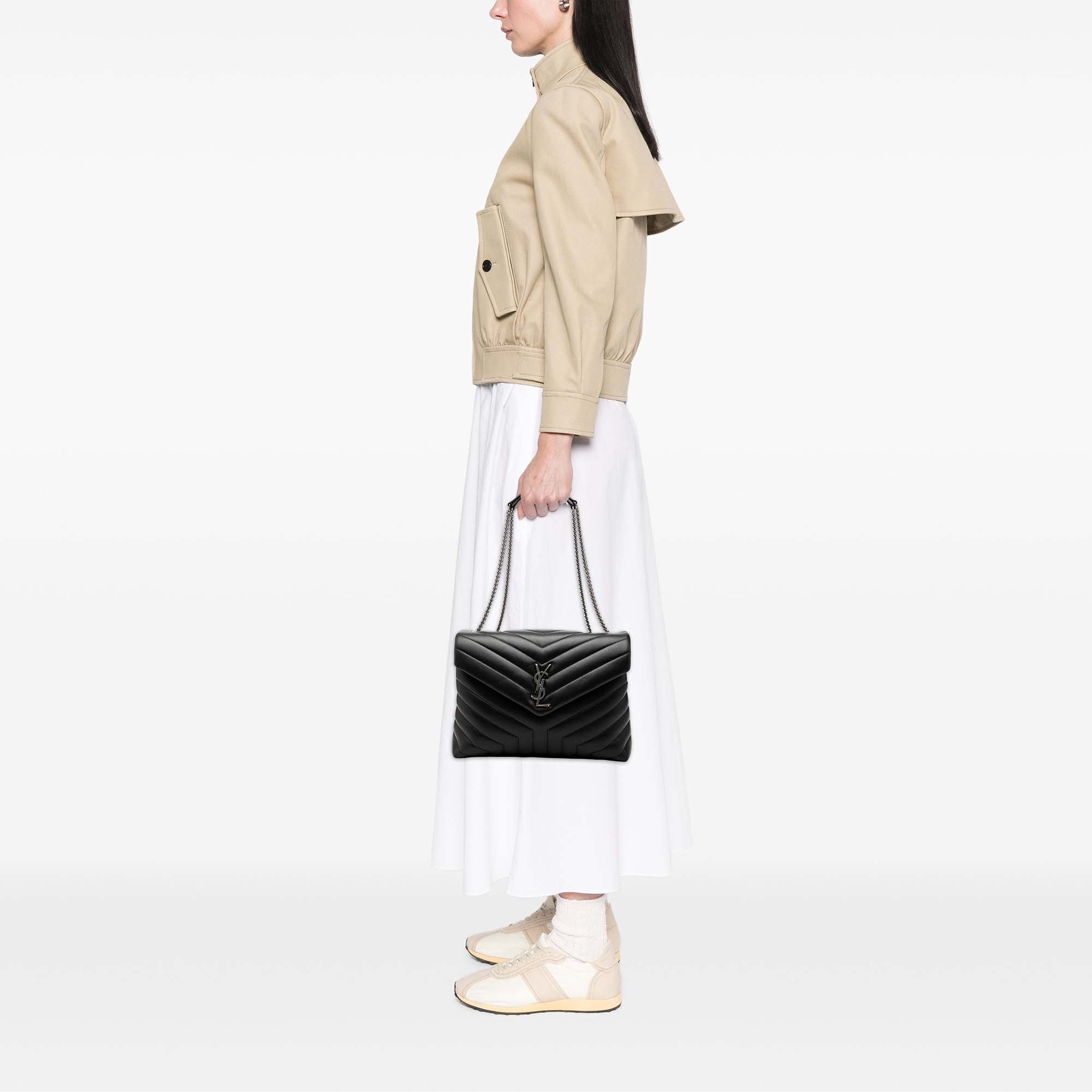 Medium Matelasse Calfskin Monogram LouLou Shoulder Bag - Image 7