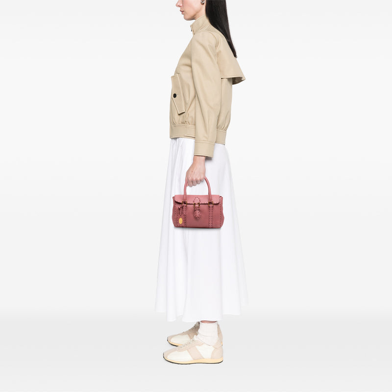 Mini Leather Selleria Linda Handbag - Image 6