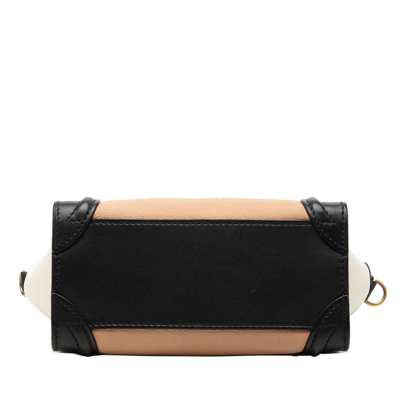 Nano Tricolor Leather Luggage Tote - Image 3