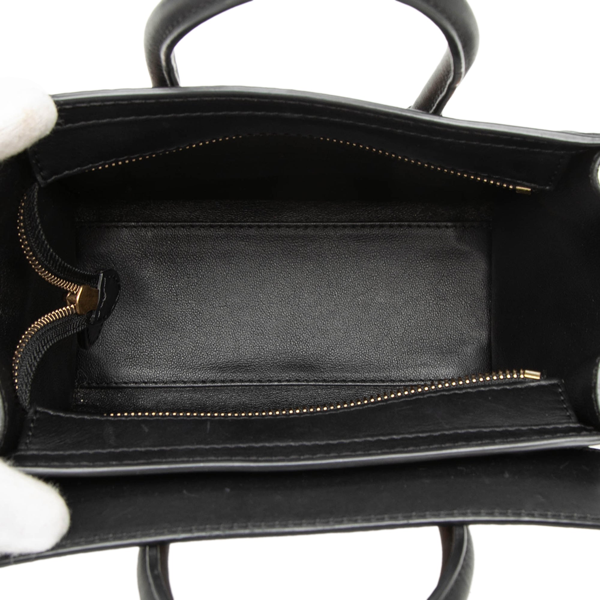 Nano Tricolor Leather Luggage Tote - Image 4