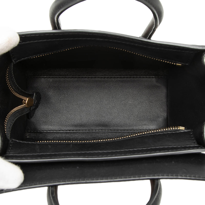 Nano Tricolor Leather Luggage Tote - Image 4