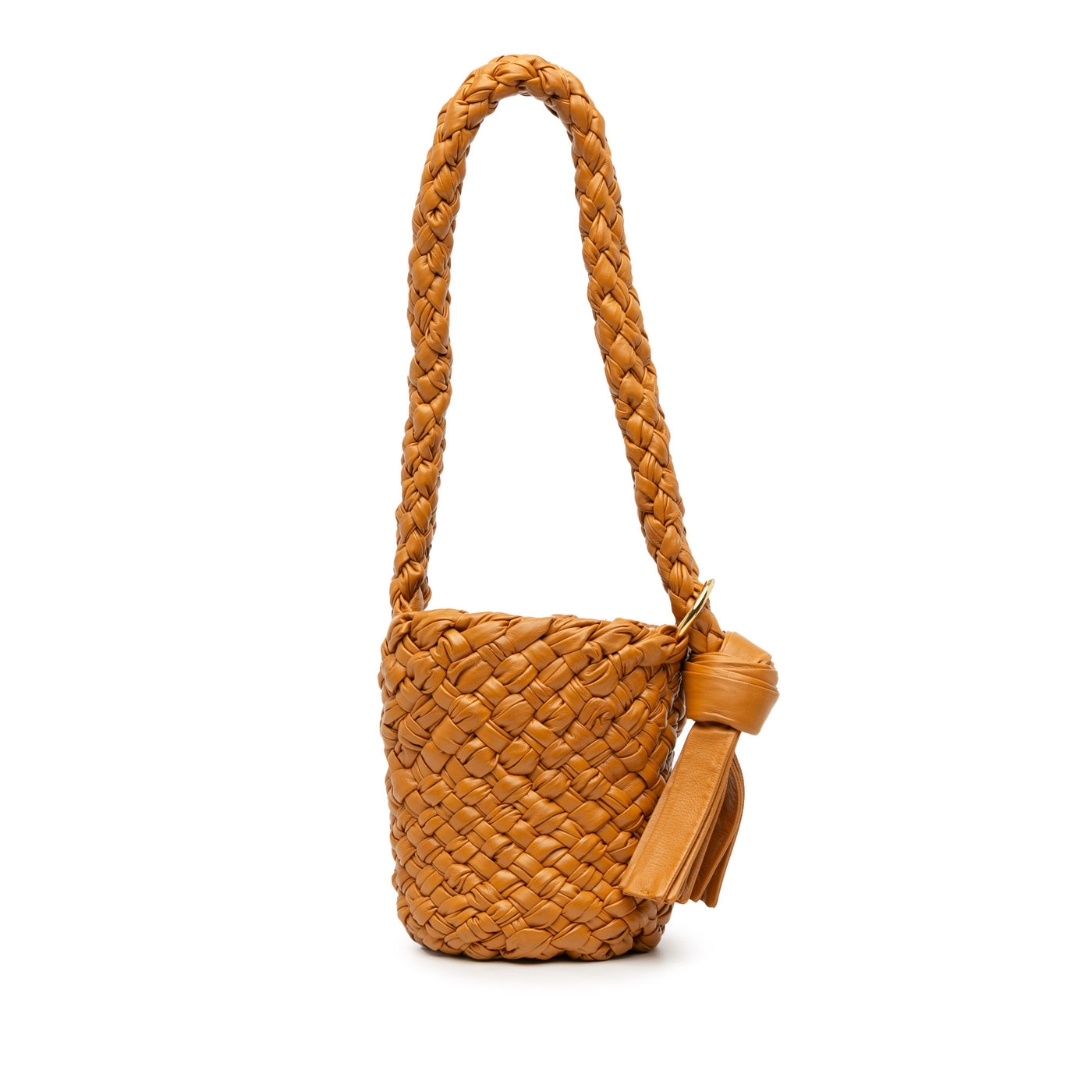 Small Calfskin Intreccio Kalimero Bucket Bag - Image 1