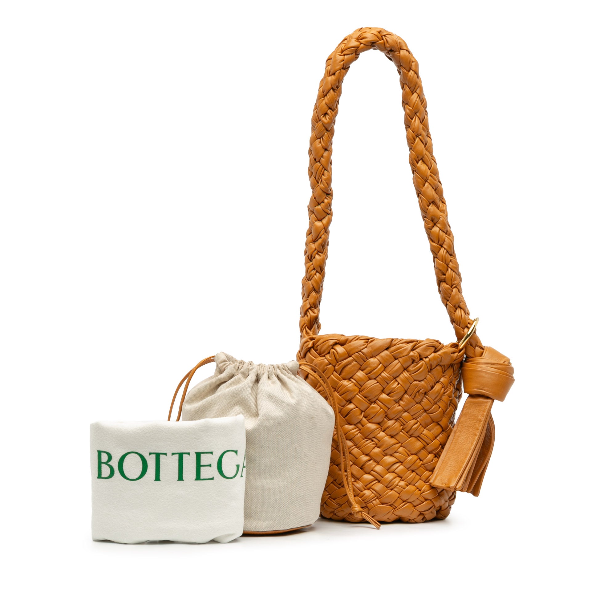 Small Calfskin Intreccio Kalimero Bucket Bag - Image 15