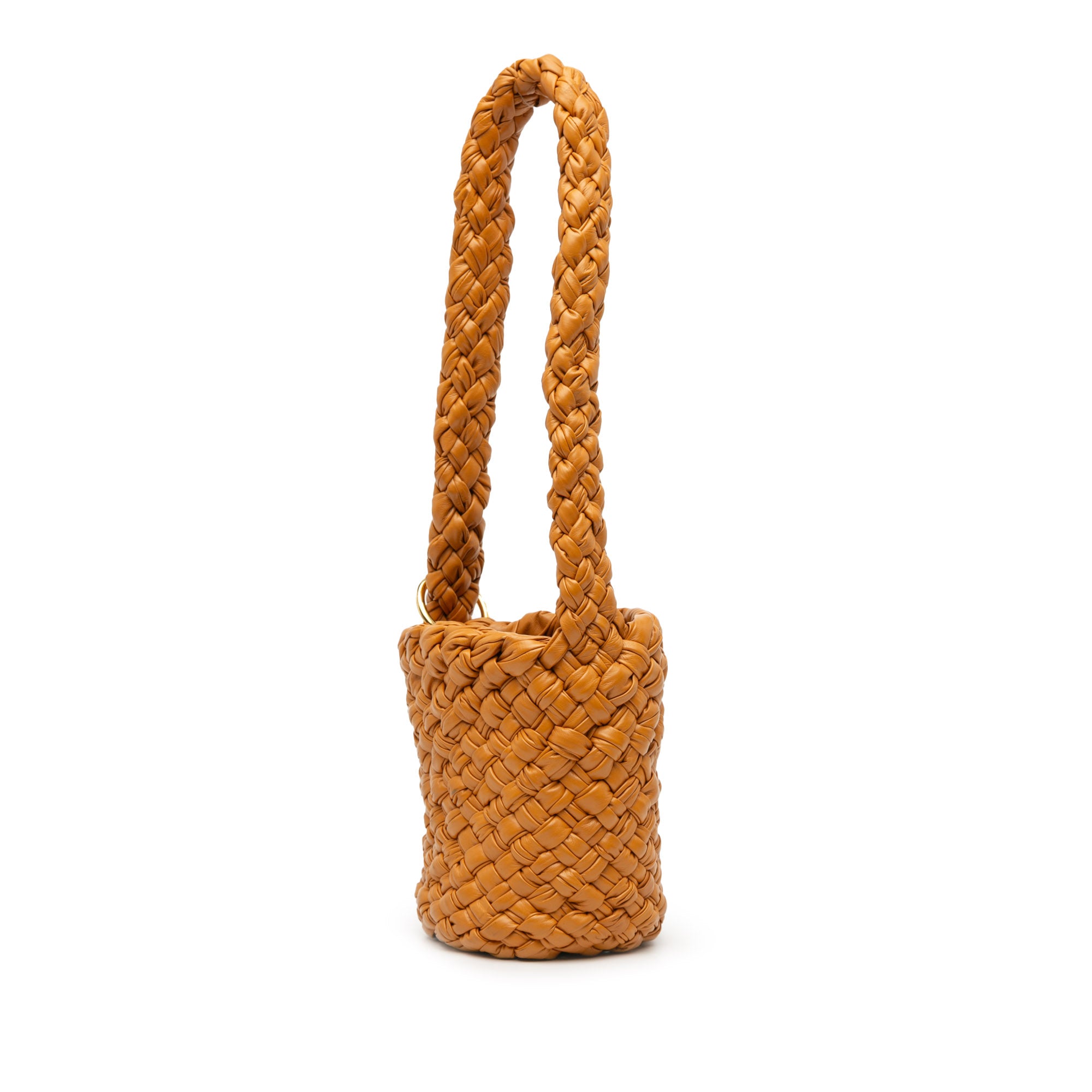 Small Calfskin Intreccio Kalimero Bucket Bag - Image 2