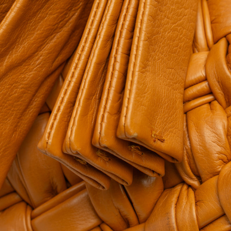 Small Calfskin Intreccio Kalimero Bucket Bag - Image 9