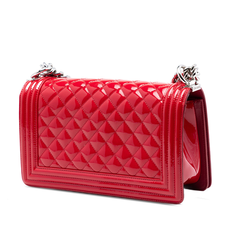 Old Medium Quilted Patent Acrylic Boy Flap - Image 2