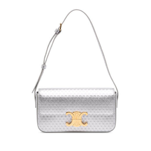 Triomphe All Over Laminated Calfskin Claude Shoulder Bag - Image 1