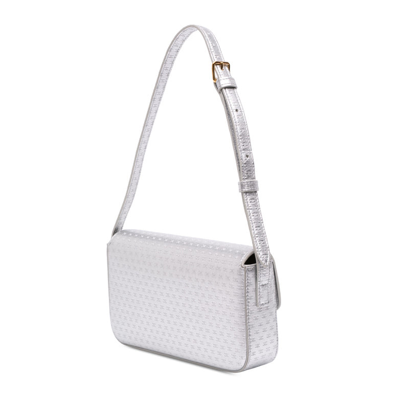 Triomphe All Over Laminated Calfskin Claude Shoulder Bag - Image 2