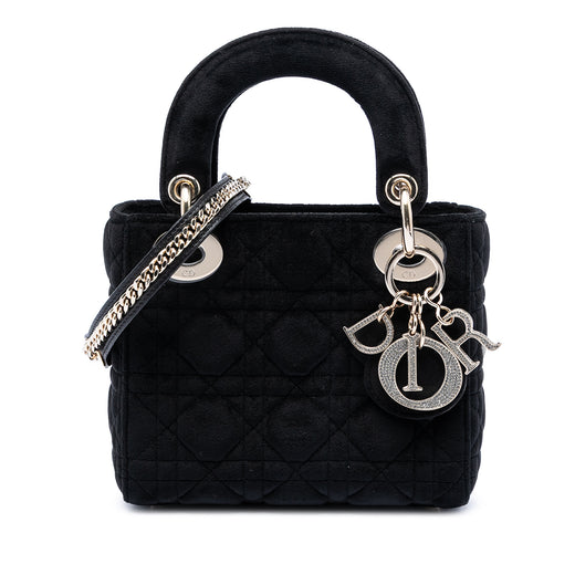Mini Velvet Cannage Lady Dior - Image 1