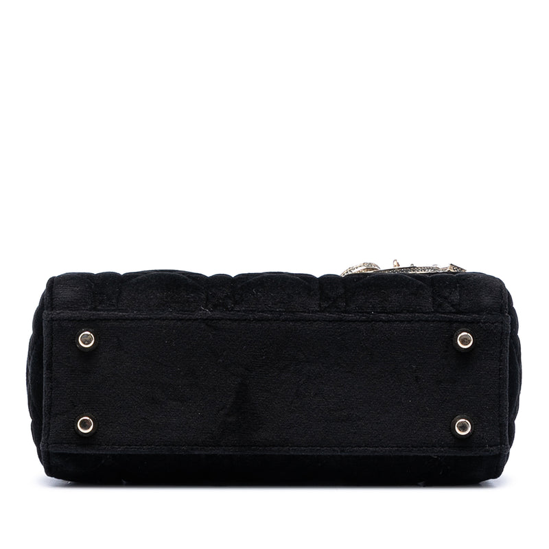 Mini Velvet Cannage Lady Dior - Image 3