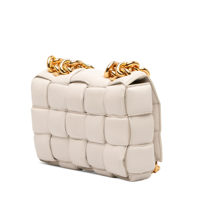 Nappa Intrecciato Padded Chain Cassette Satchel - Image 2