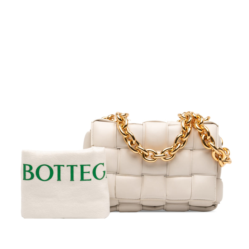 Nappa Intrecciato Padded Chain Cassette Satchel - Image 7