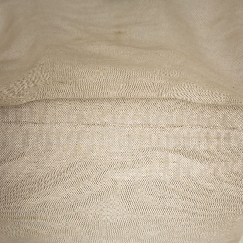 Tall Leather Bamboo Shopper Tote - Image 4